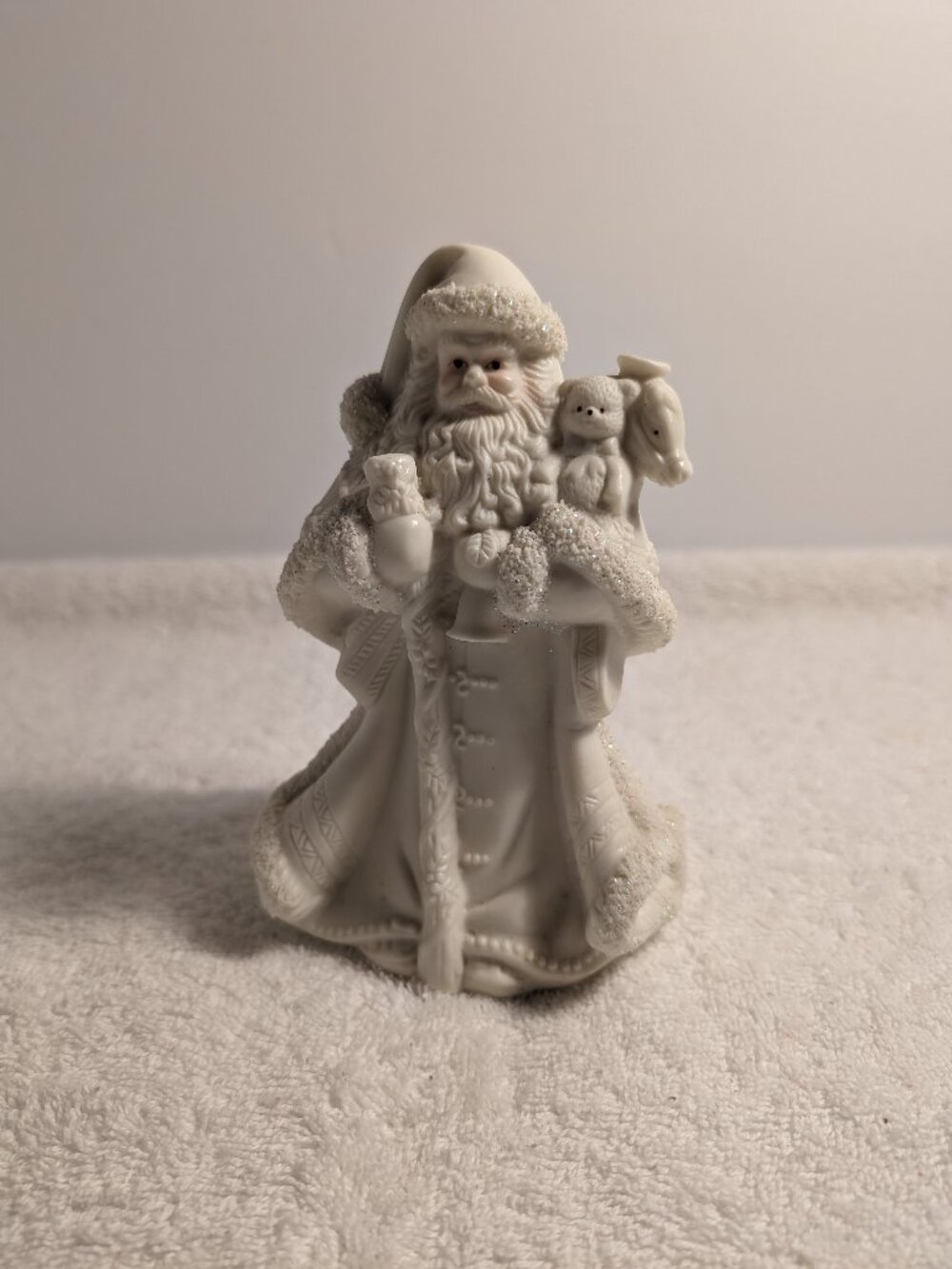FATHER CHRISTMAS HOLDING CANE VINTAGE